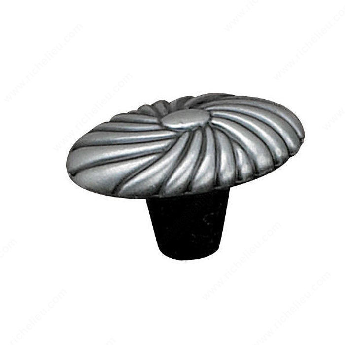 Traditional Metal Knob - 761A, Finish Antique Iron PRO-PACK 2