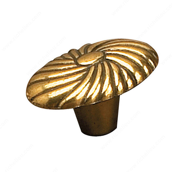 Traditional Metal Knob - 761A, Finish Antique English PRO-PACK 2