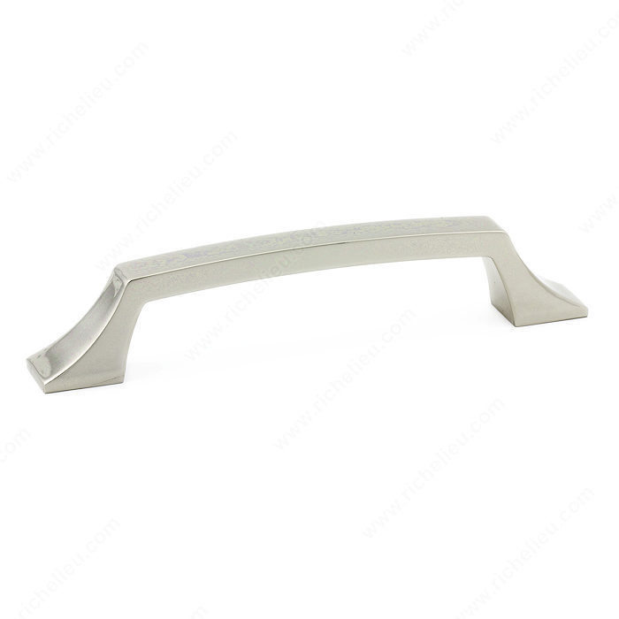 Transitional Metal Pull - 765, Center to Center 128 mm, Finish Polished Nickel, Projection - Overall Dimensions 33 mm