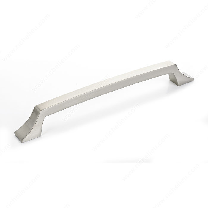Transitional Metal Pull - 765, Center to Center 192 mm, Finish Brushed Nickel, Projection - Overall Dimensions 33 mm