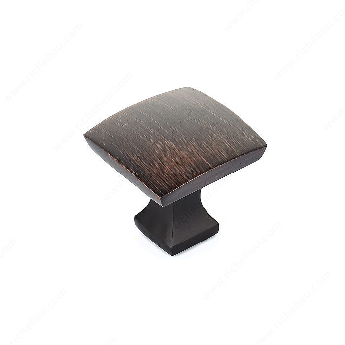Transitional Metal Knob - 7653, Finish Brushed Oil-Rubbed Bronze PRO-PACK 2