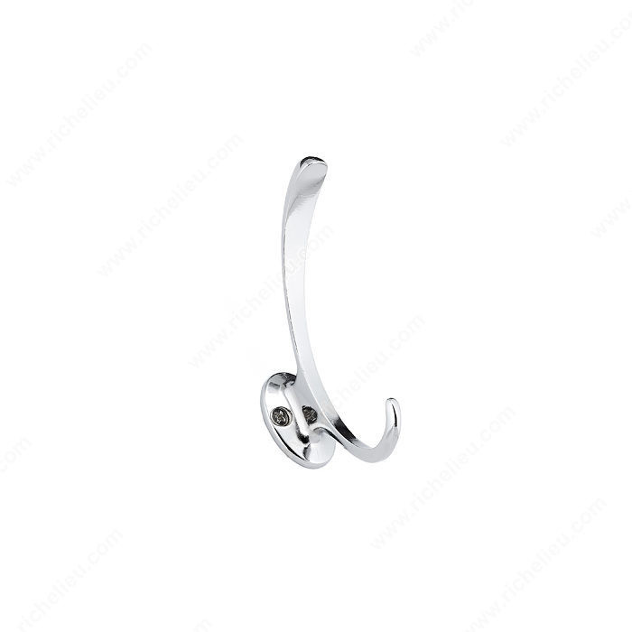 Contemporary Metal Hook - 76, Finish Chrome PRO-PACK 2