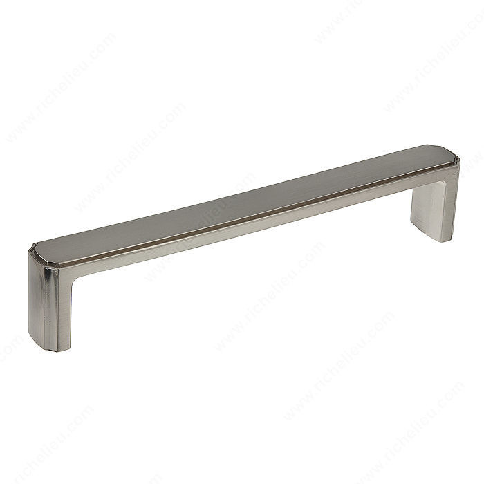 Transitional Metal Pull - 770, Center to Center 160 mm, Finish Brushed Nickel, Projection - Overall Dimensions 32 mm