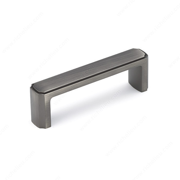 Transitional Metal Pull - 770, Center to Center 96 mm, Finish Antique Nickel, Projection - Overall Dimensions 32 mm