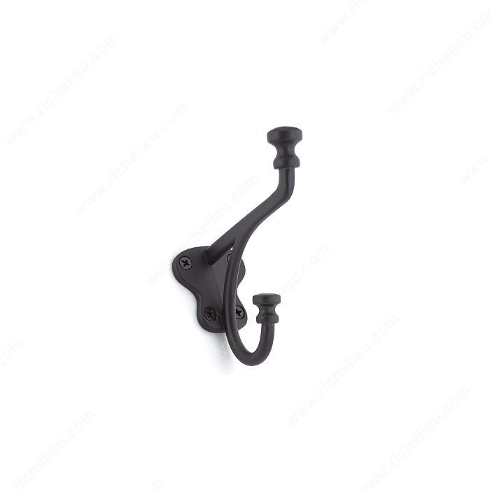 Classic Metal Hook - 771, Finish Matte Black, Our Divisions Richelieu