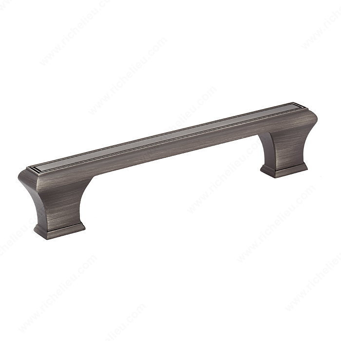 Traditional Metal Pull - 7759, Center to Center 128 mm, Finish Antique Nickel, Length - Overall Dimensions 158 mm