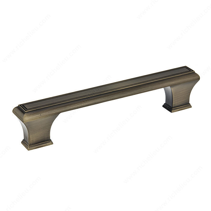Traditional Metal Pull - 7759, Center to Center 128 mm, Finish Antique English, Length - Overall Dimensions 158 mm
