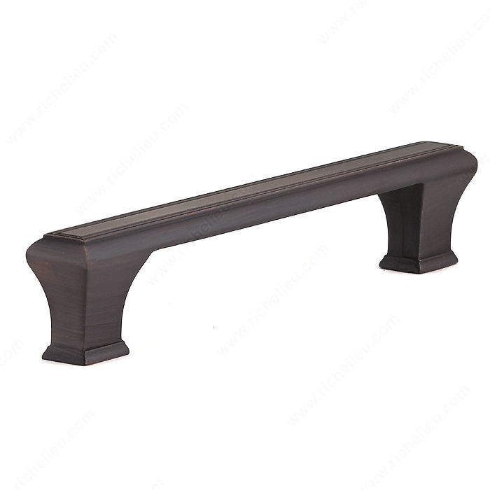 Traditional Metal Pull - 7759, Center to Center 160 mm, Finish Brushed Oil-Rubbed Bronze, Length - Overall Dimensions 190 mm