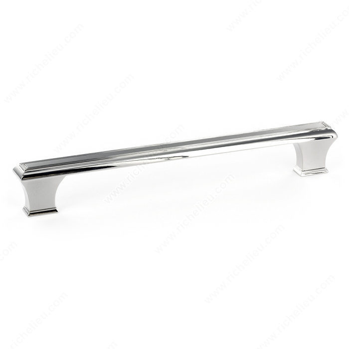 Traditional Metal Pull - 7759, Center to Center 192 mm, Finish Polished Nickel, Length - Overall Dimensions 222 mm