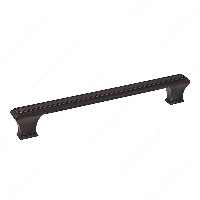Traditional Metal Pull - 7759, Center to Center 192 mm, Finish Brushed Oil-Rubbed Bronze, Length - Overall Dimensions 222 mm