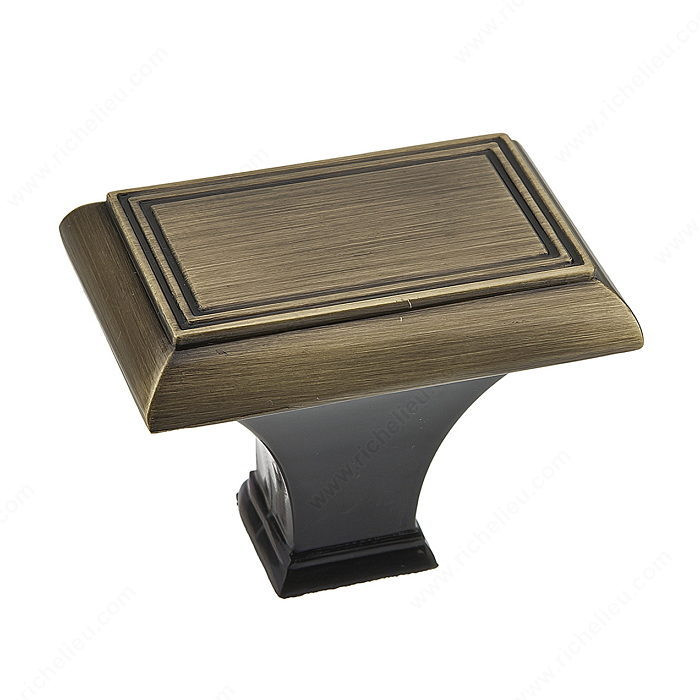 Traditional Metal Knob - 7753, Finish Antique English PRO-PACK 2