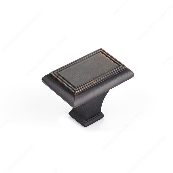 Traditional Metal Knob - 7753, Finish Brushed Oil-Rubbed Bronze PRO-PACK 2