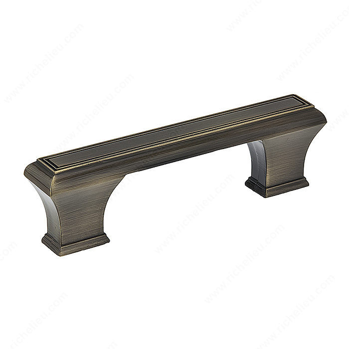 Traditional Metal Pull - 7759, Center to Center 96 mm, Finish Antique English, Length - Overall Dimensions 116 mm