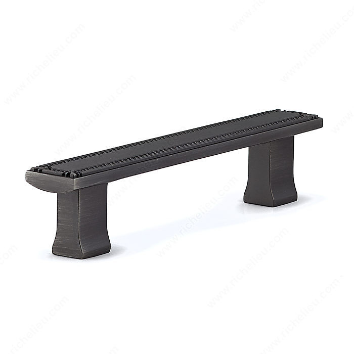 Traditional Metal Pull - 7809, Center to Center 128 mm, Finish Antique Nickel, Length - Overall Dimensions 169 mm