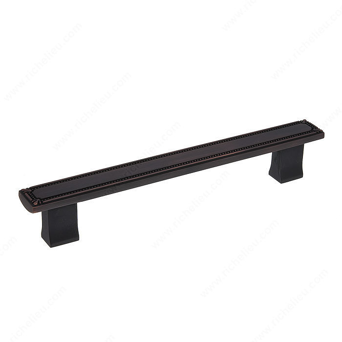 Traditional Metal Pull - 7809, Center to Center 160 mm, Finish Brushed Oil-Rubbed Bronze, Length - Overall Dimensions 201 mm