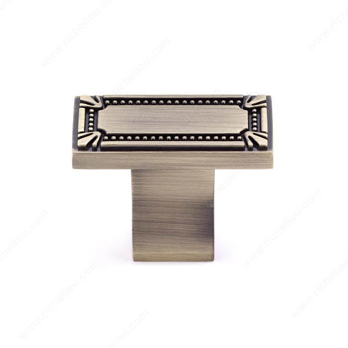 Traditional Metal Knob - 7803, Finish Antique English PRO-PACK 2