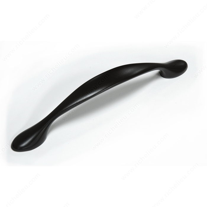 Traditional Metal Pull - 7814, Finish Matte Black, Screw/Nail 8/32 (Included) PRO-PACK 2