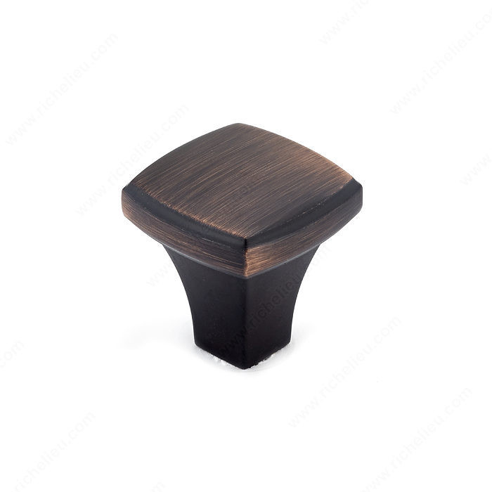 Transitional Metal Knob - 7853, Finish Brushed Oil-Rubbed Bronze PRO-PACK 2