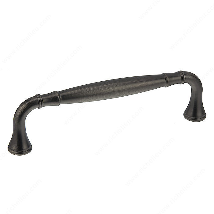 Traditional Metal Pull - 7909, Center to Center 128 mm, Finish Antique Nickel, Projection - Overall Dimensions 40 mm