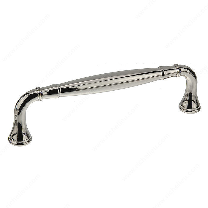 Traditional Metal Pull - 7909, Center to Center 128 mm, Finish Polished Nickel, Projection - Overall Dimensions 40 mm