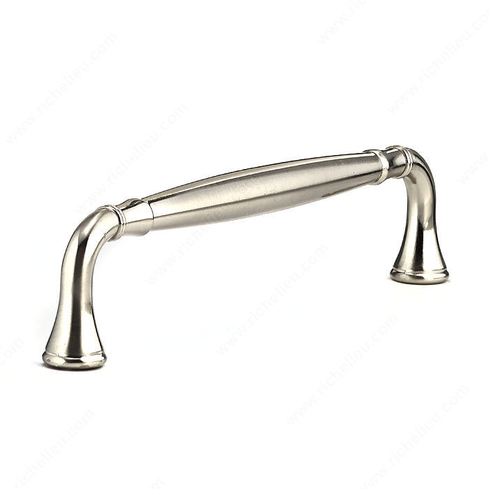 Traditional Metal Pull - 7909, Center to Center 160 mm, Finish Brushed Nickel, Projection - Overall Dimensions 40 mm
