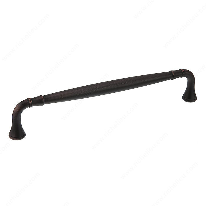 Traditional Metal Pull - 7909, Center to Center 192 mm, Finish Brushed Oil-Rubbed Bronze, Projection - Overall Dimensions 40 mm