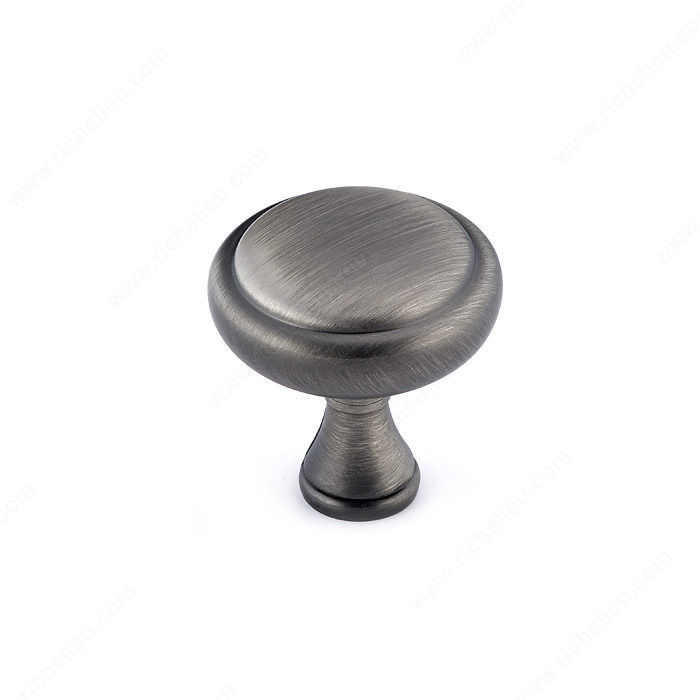 Traditional Metal Knob - 7903, Finish Antique Nickel PRO-PACK 3