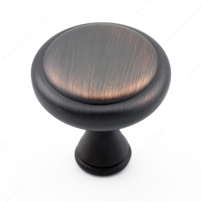 Traditional Metal Knob - 7903, Finish Brushed Oil-Rubbed Bronze PRO-PACK 3