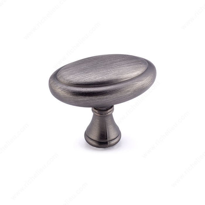 Traditional Metal Knob - 7904, Finish Antique Nickel PRO-PACK 3