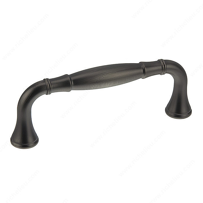 Traditional Metal Pull - 7909, Center to Center 96 mm, Finish Antique Nickel, Projection - Overall Dimensions 40 mm PRO-PACK 2
