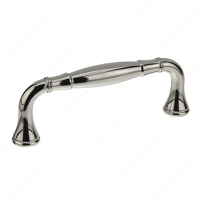 Traditional Metal Pull - 7909, Center to Center 96 mm, Finish Polished Nickel, Projection - Overall Dimensions 40 mm PRO-PACK 2