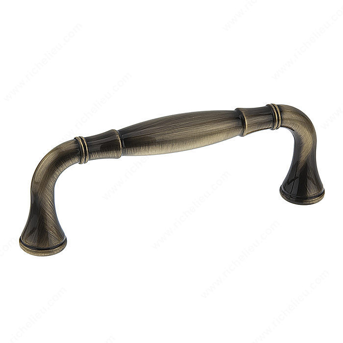 Traditional Metal Pull - 7909, Center to Center 96 mm, Finish Antique English, Projection - Overall Dimensions 40 mm PRO-PACK 2