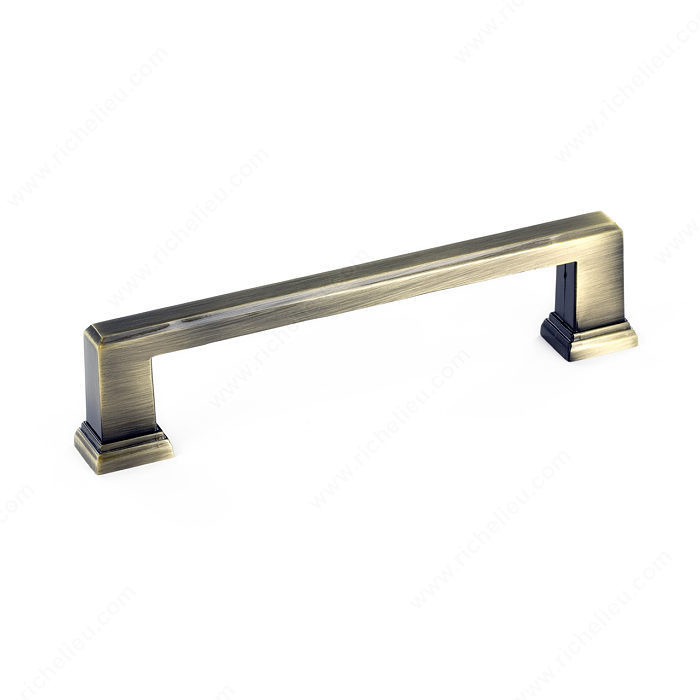 Transitional Metal Pull - 795, Center to Center 128 mm, Finish Antique English, Length - Overall Dimensions 148 mm