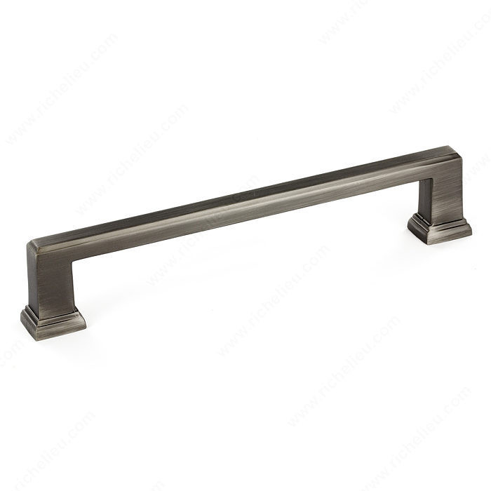 Transitional Metal Pull - 795, Center to Center 160 mm, Finish Antique Nickel, Length - Overall Dimensions 180 mm