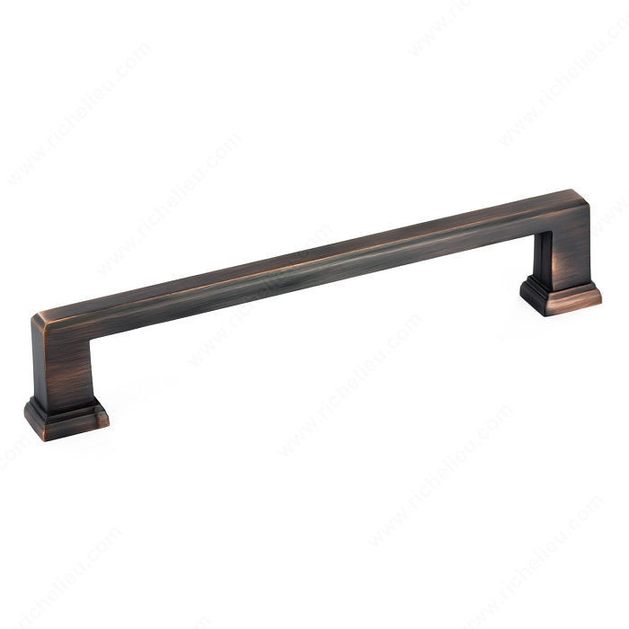 Transitional Metal Pull - 795, Center to Center 160 mm, Finish Brushed Oil-Rubbed Bronze, Length - Overall Dimensions 180 mm