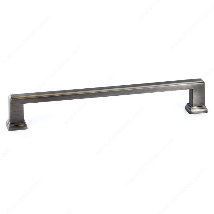 Transitional Metal Pull - 795, Center to Center 192 mm, Finish Antique Nickel, Length - Overall Dimensions 212 mm
