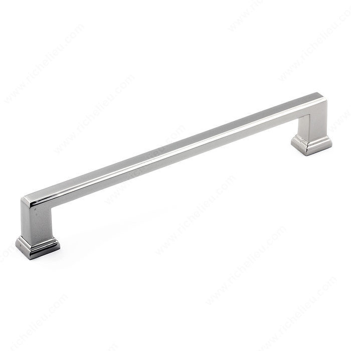 Transitional Metal Pull - 795, Center to Center 192 mm, Finish Polished Nickel, Length - Overall Dimensions 212 mm