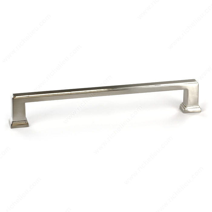 Transitional Metal Pull - 795, Center to Center 192 mm, Finish Brushed Nickel, Length - Overall Dimensions 212 mm