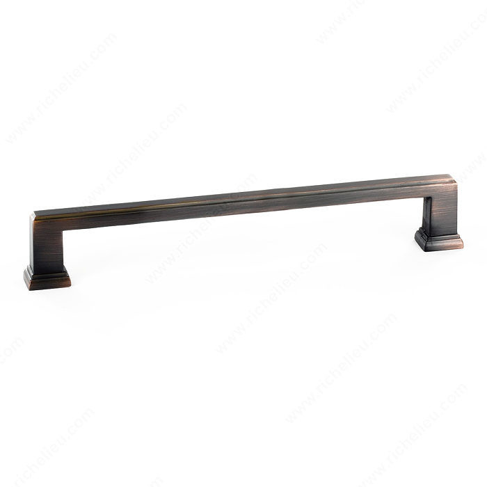 Transitional Metal Pull - 795, Center to Center 192 mm, Finish Brushed Oil-Rubbed Bronze, Length - Overall Dimensions 212 mm