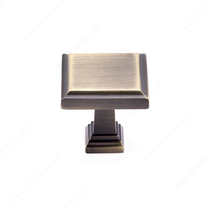 Transitional Metal Knob - 7953, Finish Antique English PRO-PACK 3