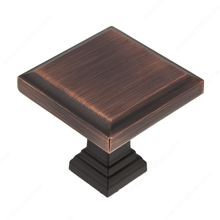 Transitional Metal Knob - 7953, Finish Brushed Oil-Rubbed Bronze PRO-PACK 3
