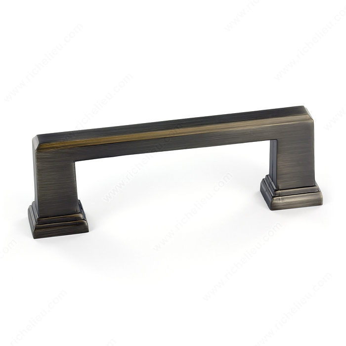 Transitional Metal Pull - 795, Center to Center 96 mm, Finish Antique Nickel, Length - Overall Dimensions 106 mm