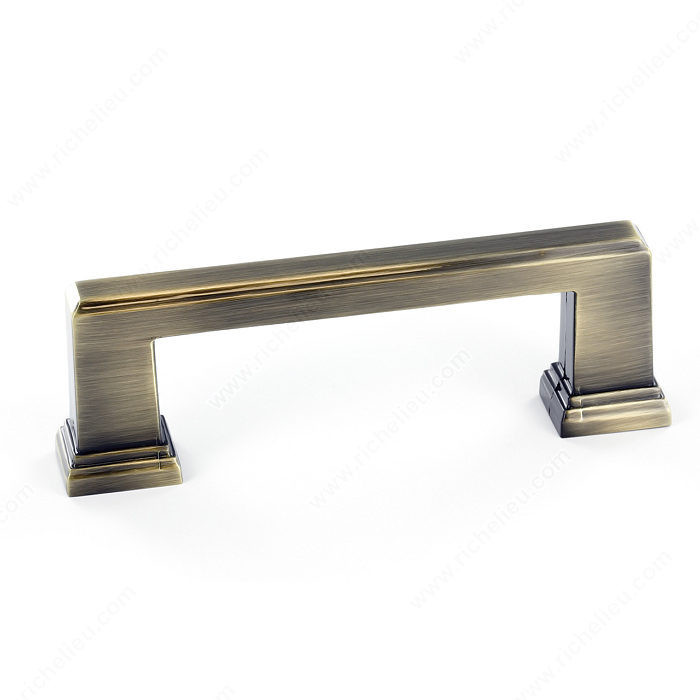 Transitional Metal Pull - 795, Center to Center 96 mm, Finish Antique English, Length - Overall Dimensions 106 mm