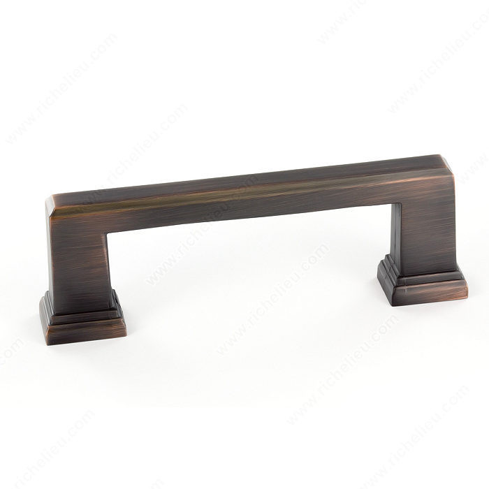 Transitional Metal Pull - 795, Center to Center 96 mm, Finish Brushed Oil-Rubbed Bronze, Length - Overall Dimensions 106 mm