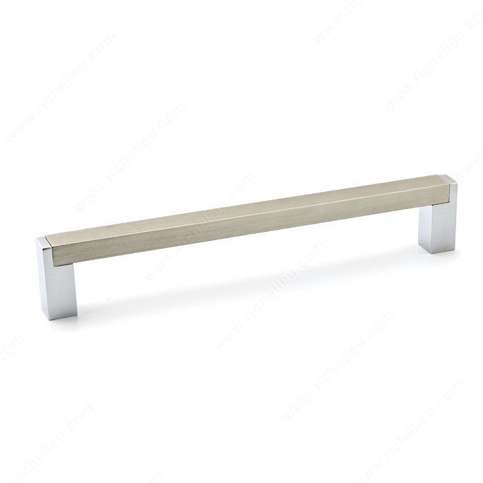 Contemporary Metal and Aluminum Pull - 801, Center to Center 160 mm, Finish Chrome, Length - Overall Dimensions 173 mm PRO-PACK 2