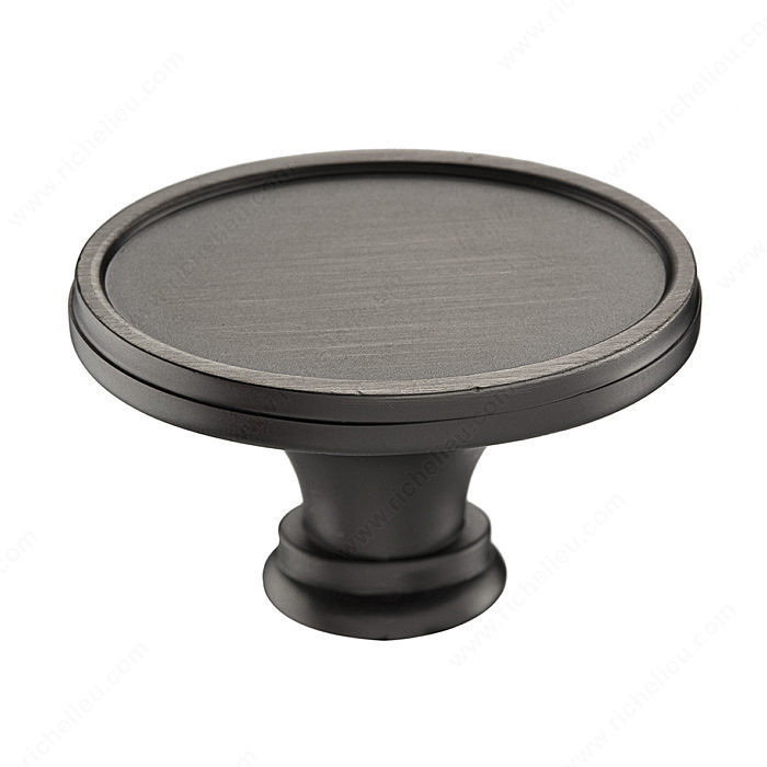 Transitional Metal Knob - 8023, Finish Antique Nickel PRO-PACK 3