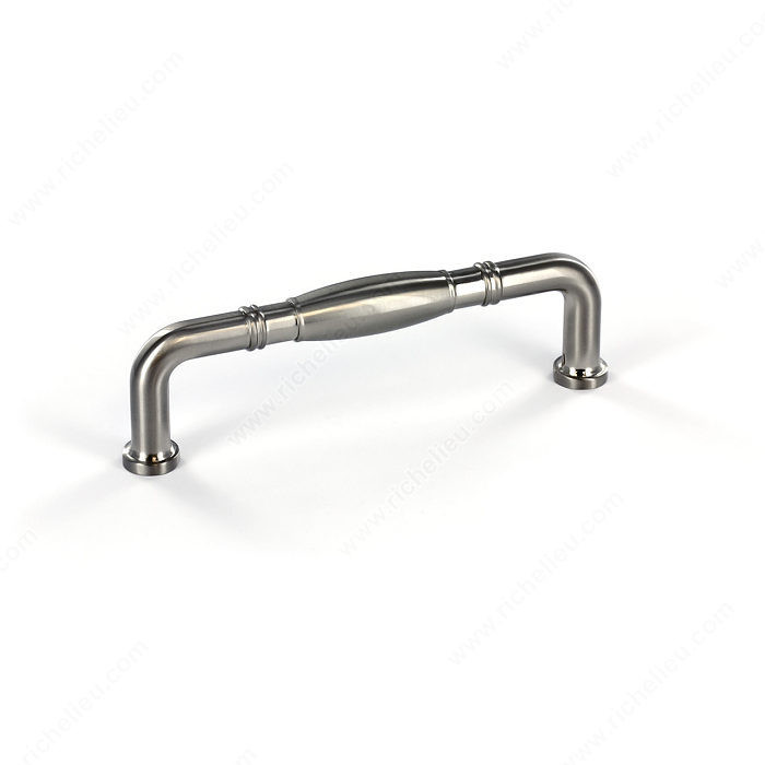 Traditional Metal Pull - 8029, Center to Center 96 mm, Finish Brushed Nickel, Projection - Overall Dimensions 33 mm PRO-PACK 2