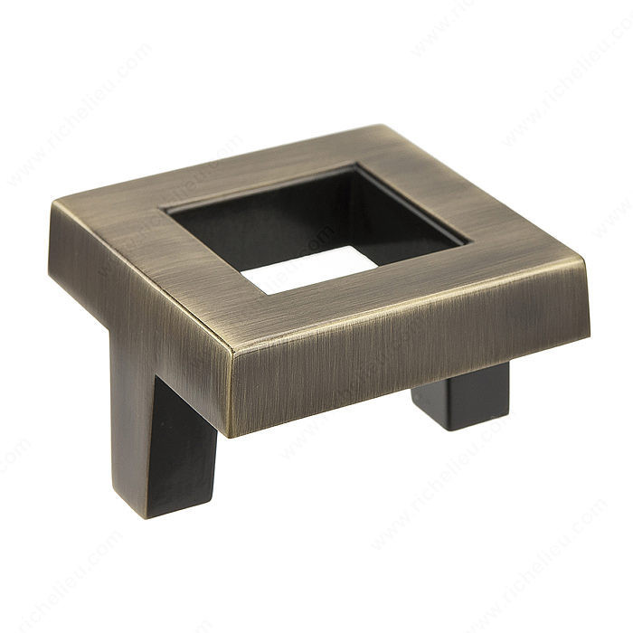 Transitional Metal Knob - 8033, Finish Antique English PRO-PACK 2