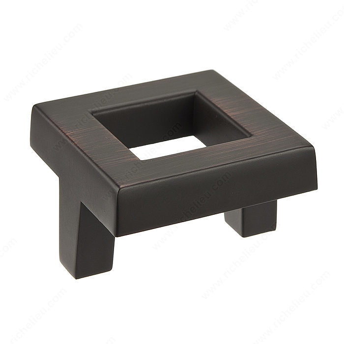 Transitional Metal Knob - 8033, Finish Brushed Oil-Rubbed Bronze PRO-PACK 2