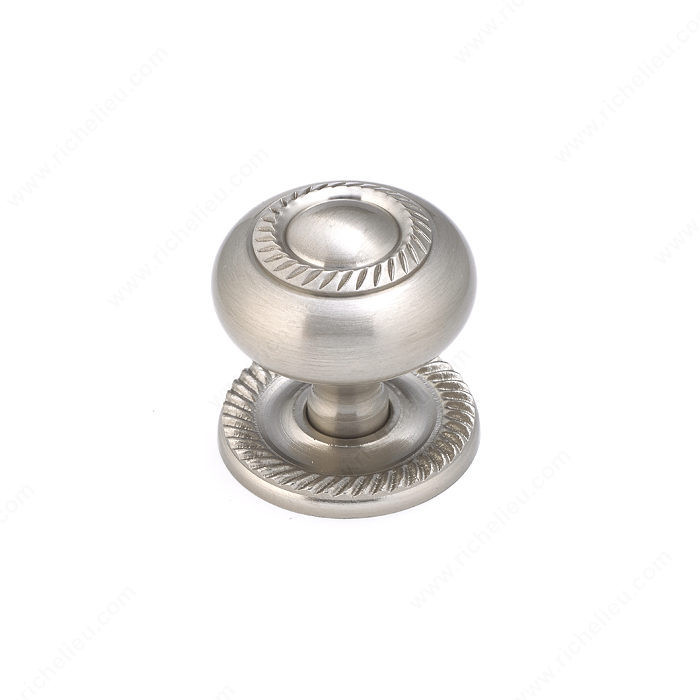 Classic Brass Knob - 8048, Finish Brushed Nickel